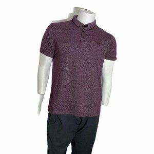 Ricky Singh Denim Flower Mens Large Polo T Shirt